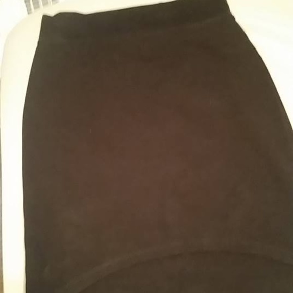 Forever 21 High Low Black Bodycon Skirt - Picture 3 of 4